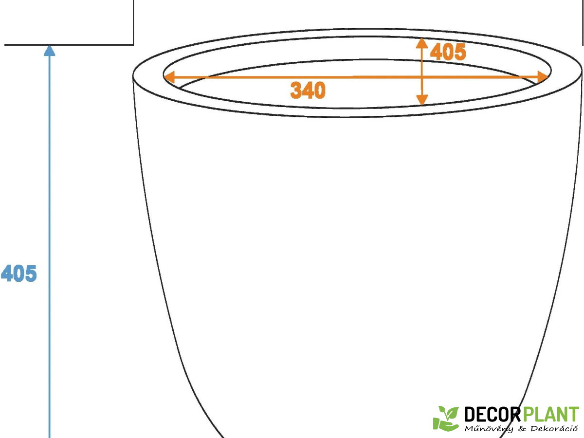 EUROPALMS Cachepot Terracotta-optics 40x40cm EUROPALMS Cachepot Terracotta-optics 40x40cm