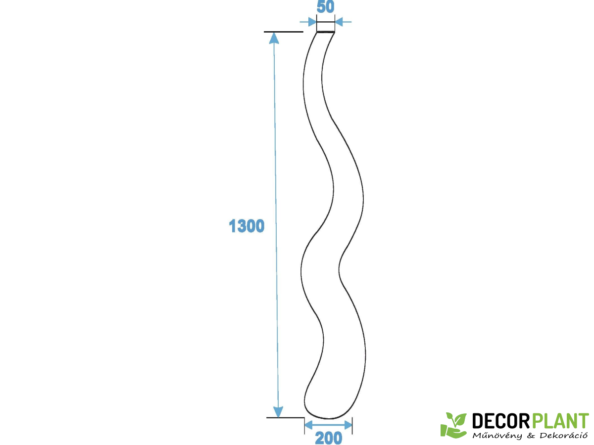EUROPALMS Design vase WAVE-125