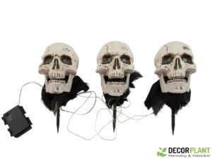 EUROPALMS Halloween Skeleton Head with Stake