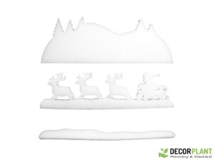 EUROPALMS Winter landscape made of  snow matting