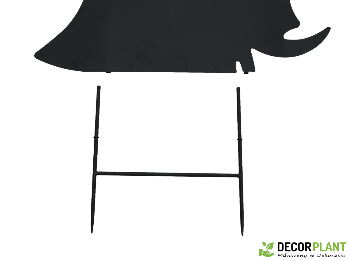 EUROPALMS Silhouette Metal Witch with Broom