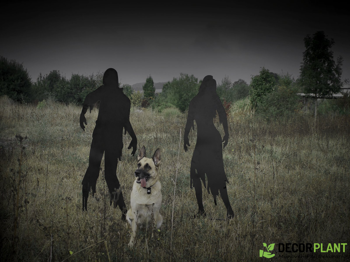 EUROPALMS Silhouette Metal Zombie Woman