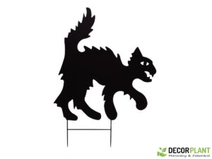 EUROPALMS Silhouette Metal Cat